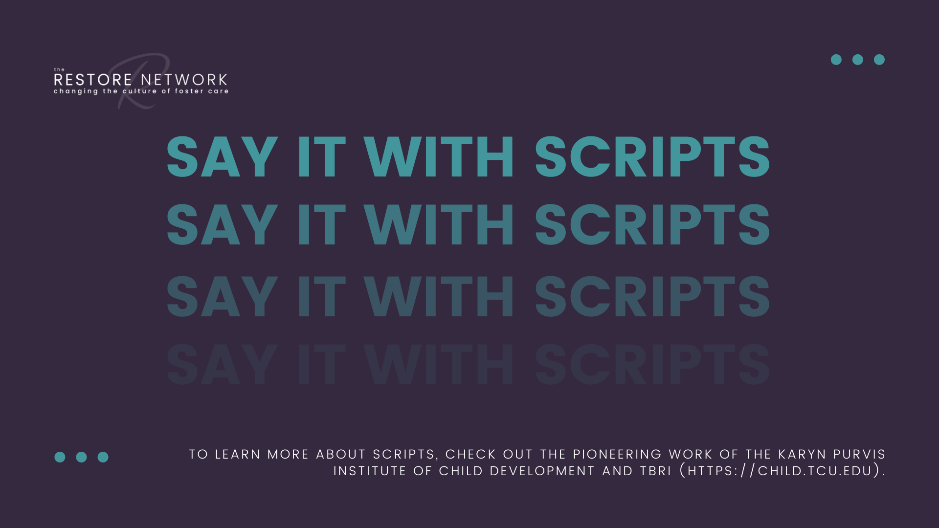 Say It With Scripts