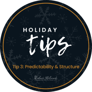 Holiday Tip #3:  Predictability & Structure