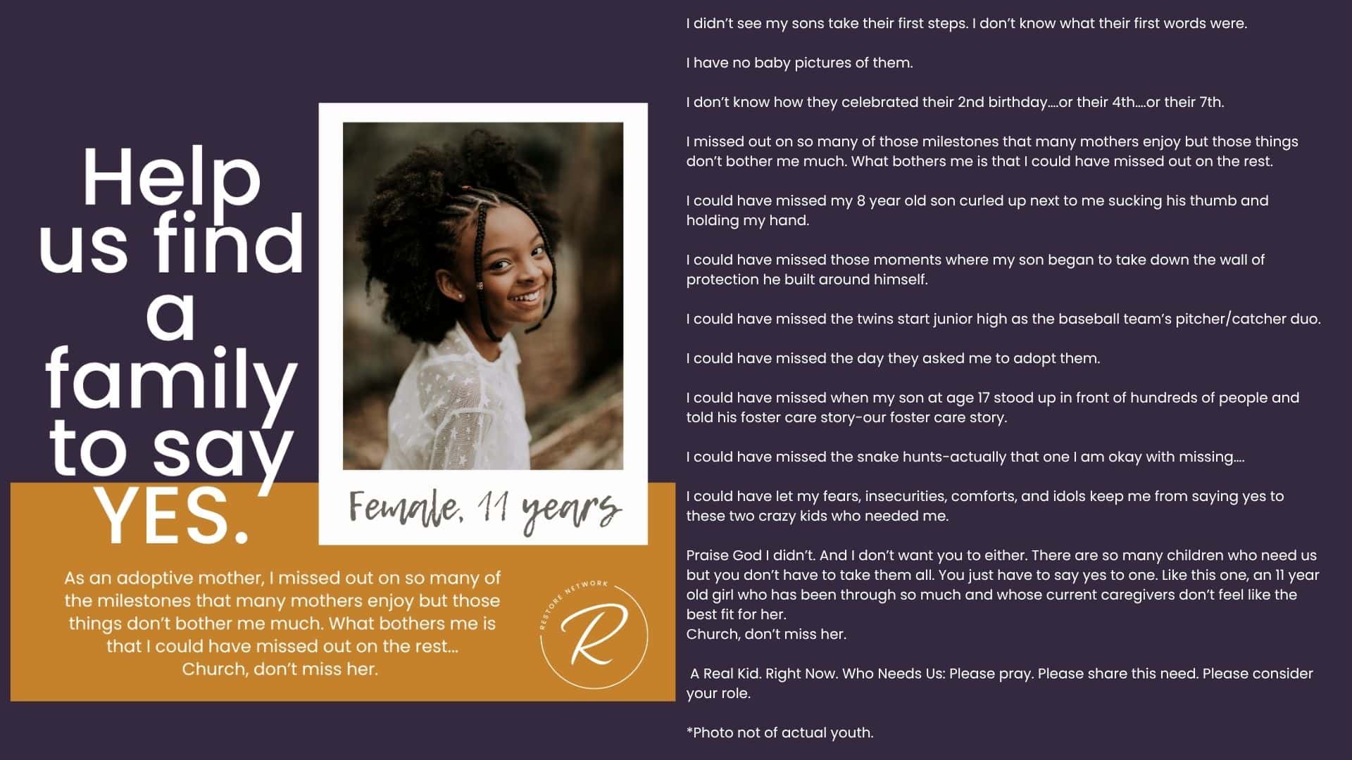 Female, age 11 real kids right now website posts T.