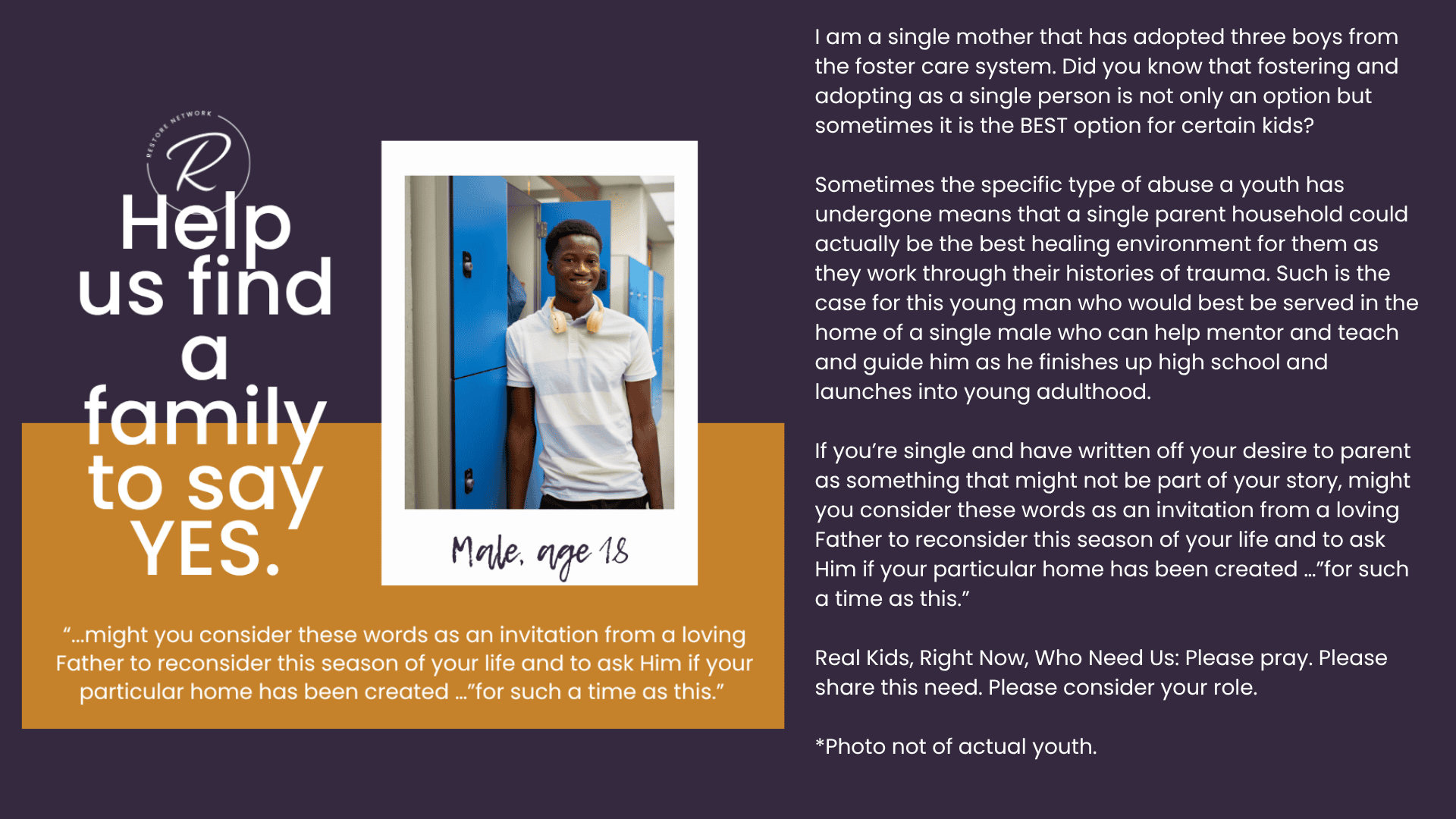Male, age 18 real kids right now website posts ()
